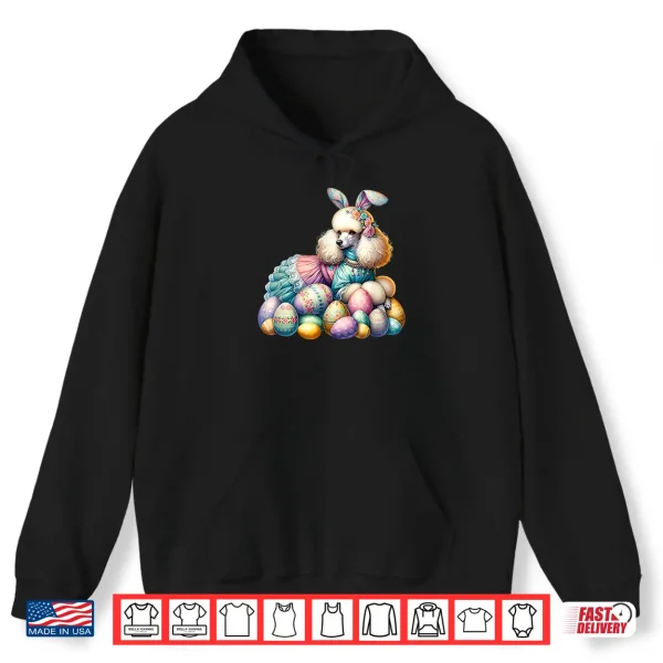Hoodie Funny Easter Day Poodle Bunny Costume Shirt