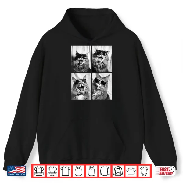 Hoodie Funny Maine Coon Cat Lover Cute Kitten Sunglasses Pet Feline Shirt
