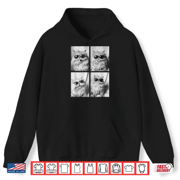 Hoodie Funny Persian Cat Lover Cute Kitten Sunglasses Pet Feline Shirt