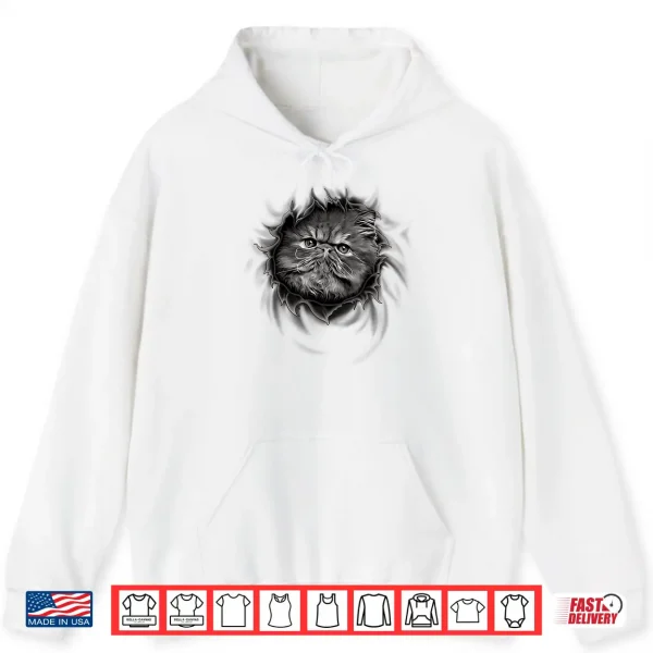 Hoodie Funny Persian Cat Shirt Men Women Kids Shirt