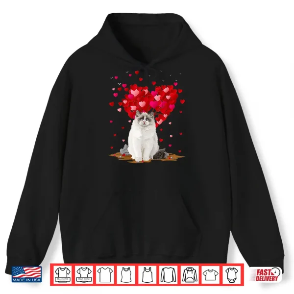 Hoodie Funny Ragdoll Cat Animal Lover Ragdoll Cat Valentines Day Shirt