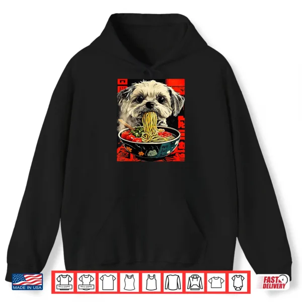 Hoodie Funny Shih Tzu Ramen Japanese Kawaii Shih Tzu Shirt