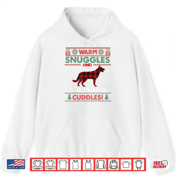 Hoodie German Shepherd Dog Christmas Pajama Ugly Christmas Sweater Shirt