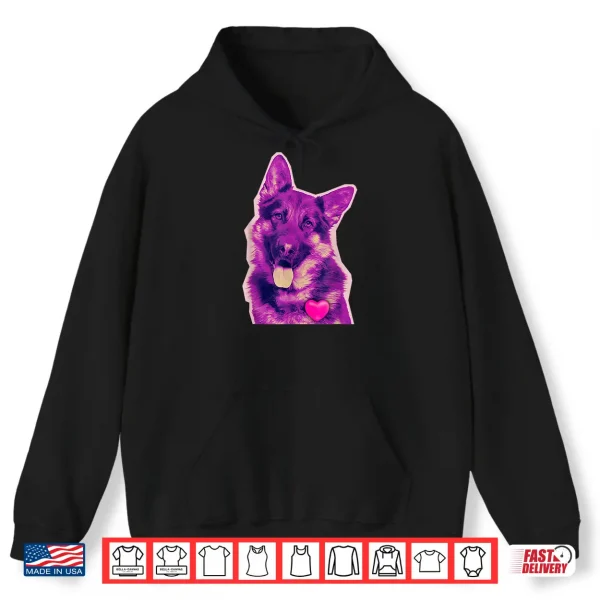 Hoodie German Shepherd Love Dog Lover Pet Dog Trainer Breeder Shirt