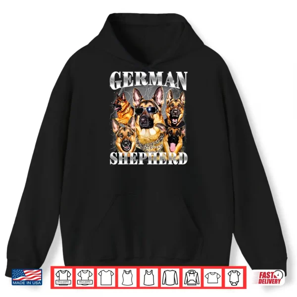 Hoodie German Shepherd Nineties Style Dog Owner Professional Identity Shirt