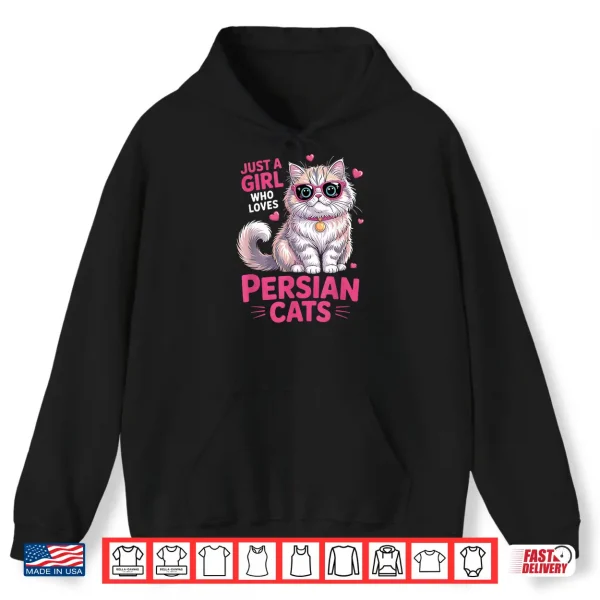Hoodie Girls Persian Cat Shirt