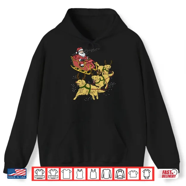 Hoodie Golden Retriever Christmas Shirt
