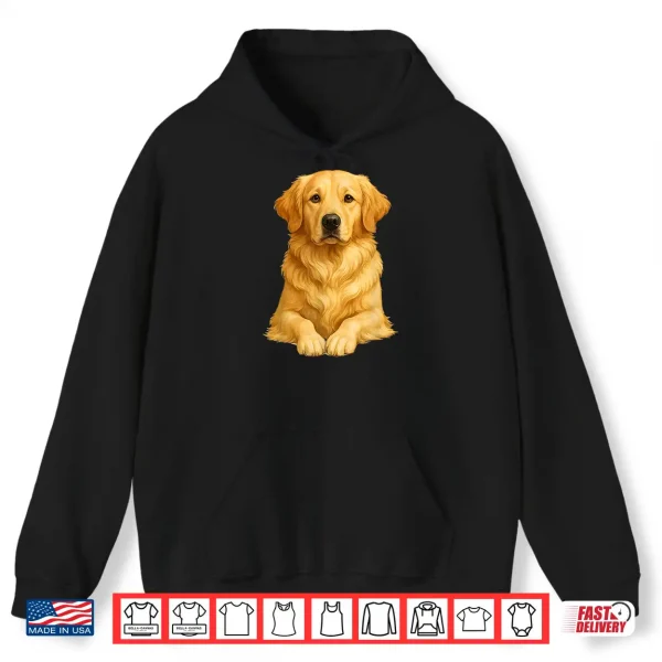 Hoodie Golden Retriever Dog Artwork Shirt