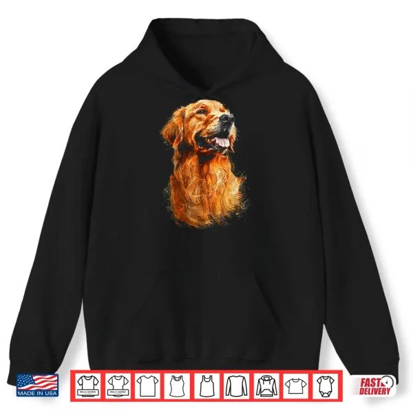 Hoodie Golden Retriever Dog Graphic Pet Artwork Golden Retriever Shirt