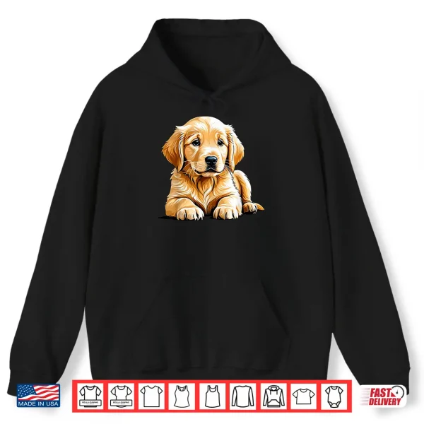 Hoodie Golden Retriever Dog Puppy Graphic Shirt