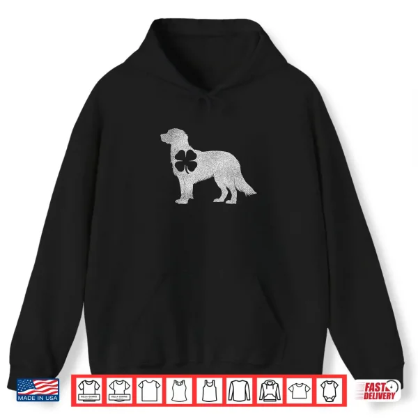 Hoodie Golden Retriever Dog Shamrock St Patricks Day Saint Paddys Shirt