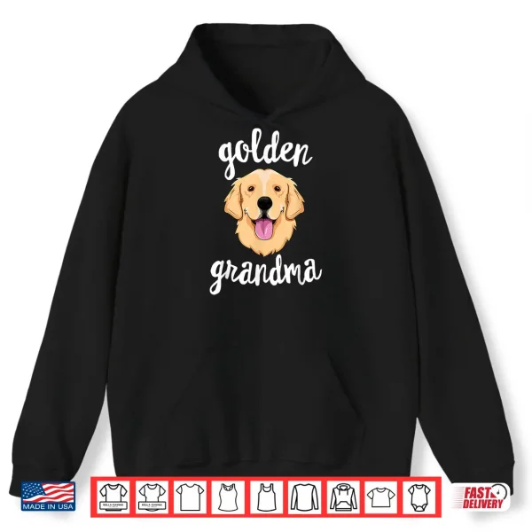 Hoodie Golden Retriever Grandma Shirt Women Mom Dog Owner Shirt