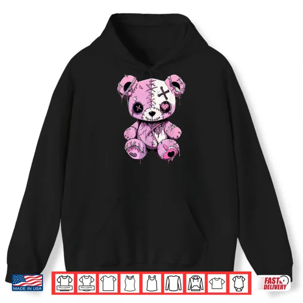 Hoodie Goth Teddy Bear Goth Graphic Shirt Anime Kawaii Shirt