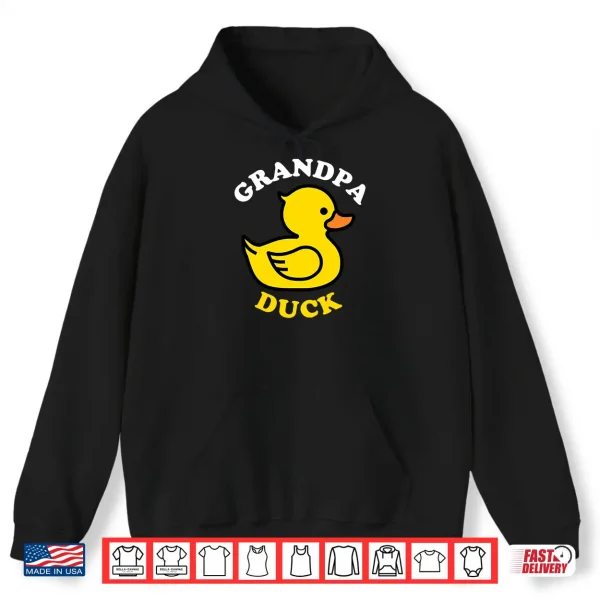 Hoodie Grandpa Duck Cute Duckie Funny Family Matching Fathers Day Shirt