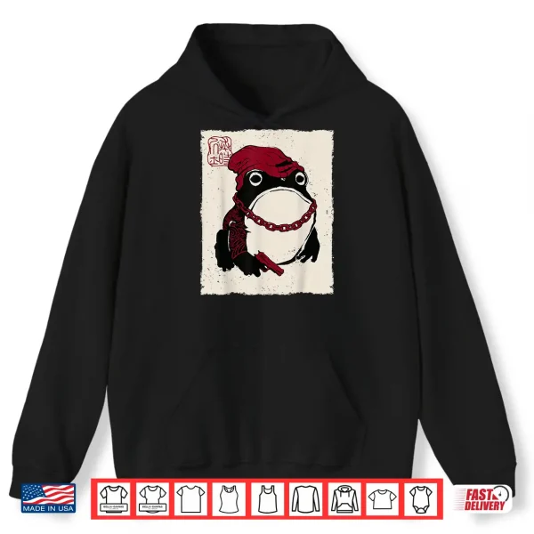 Hoodie Grumpy Frog Funny Gangster Gang Anime Japanese Shirt