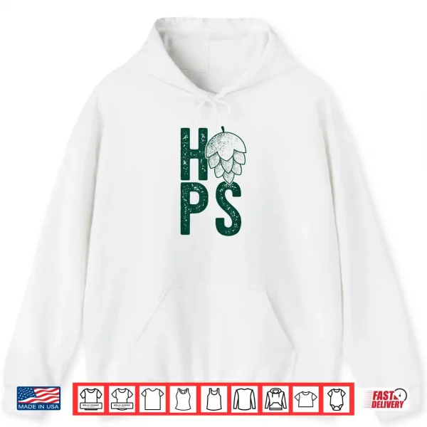 Hoodie HOPS H O P S FLOWER Craft Beer Hops Drinking Meme Shirt