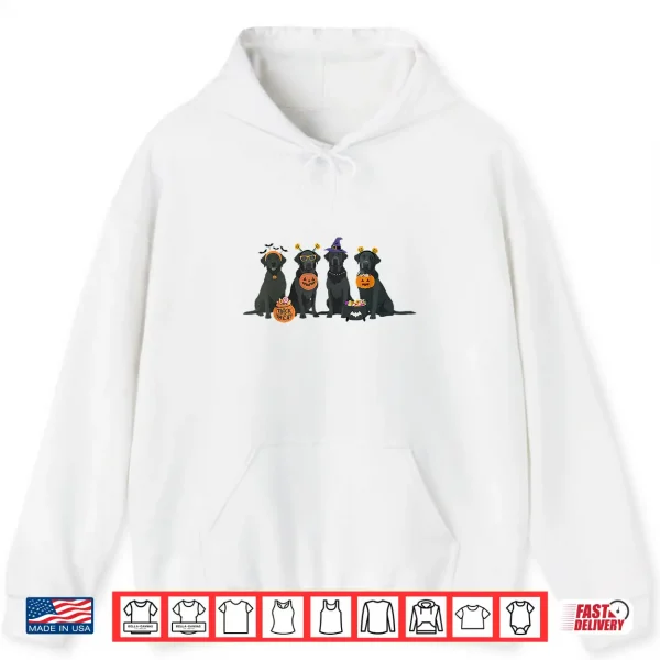 Hoodie Halloween Black Lab Fall Labrador Retriever Halloween Dog Shirt