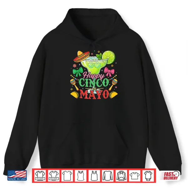 Hoodie Happy Cinco de Mayo Shirt Fiesta Mexican Party for Men Women Shirt