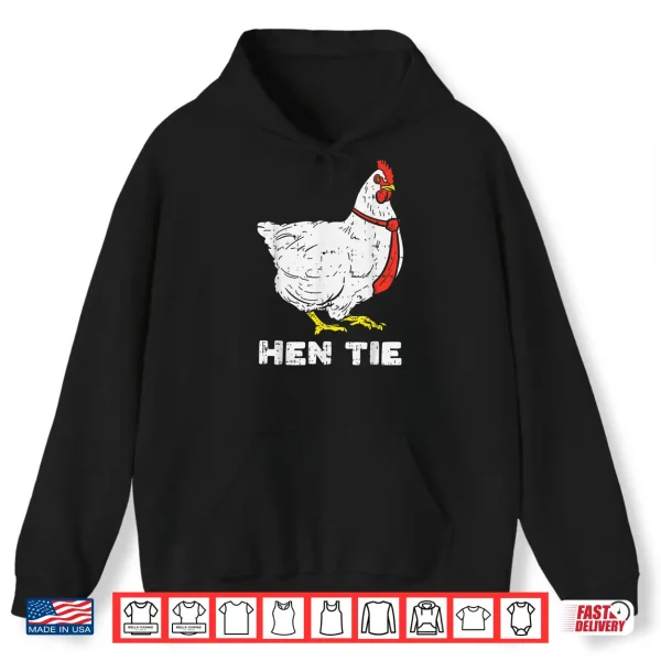Hoodie Hen Tie Funny Japanese Anime Pun Manga Joke Otaku Men Gift Shirt