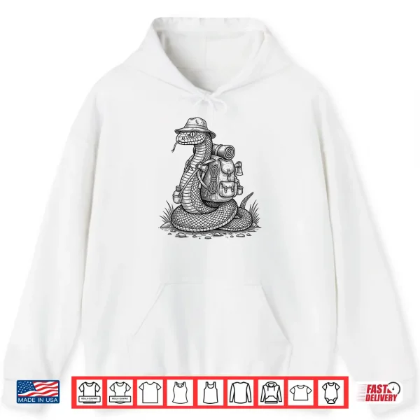 Hoodie Hiking Snake Backpacking Animals Funny Cottagecore Reptile Shirt