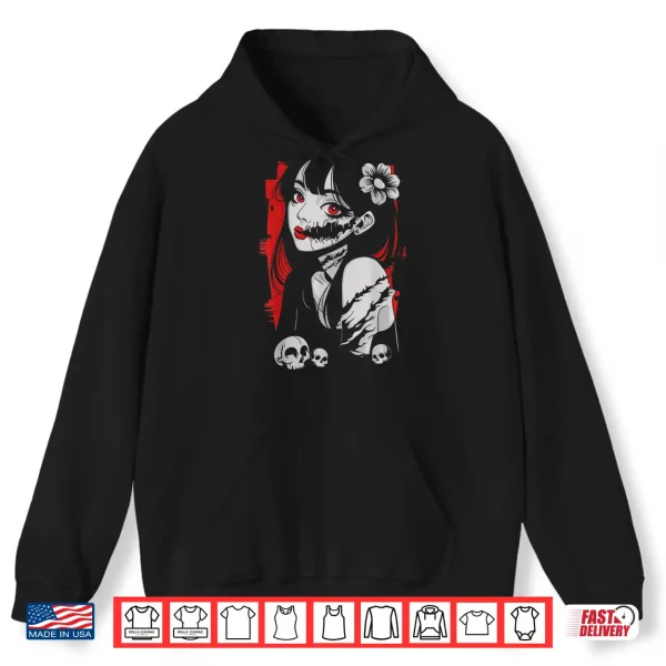 Hoodie Horror Anime Manga Japan Kawaii Goth Gifts For Men Women Kid Shirt