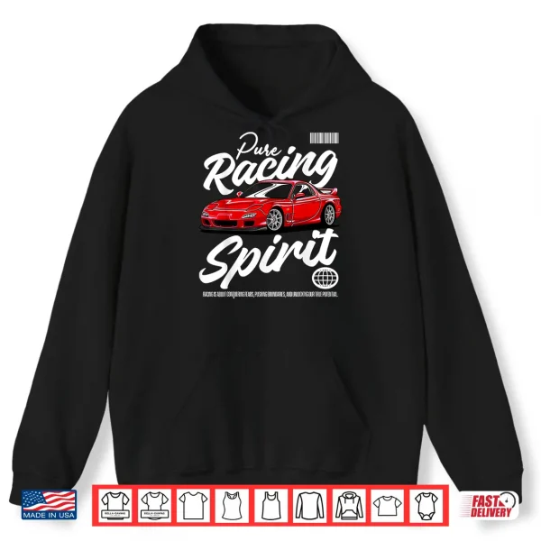 Hoodie JDM FD Turbo Car Drift Racing Graphic Rotary Vintage Race Shirt