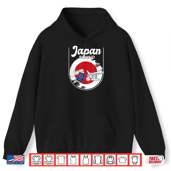 Hoodie Japan Bound Vacation Tour Country Travel Trip Matching Shirt