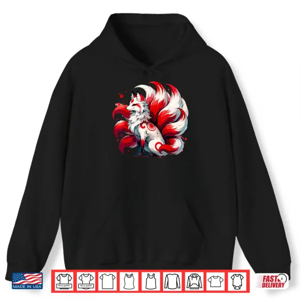 Hoodie Japanese Anime Fox Kitsune Nine Tails Shirt