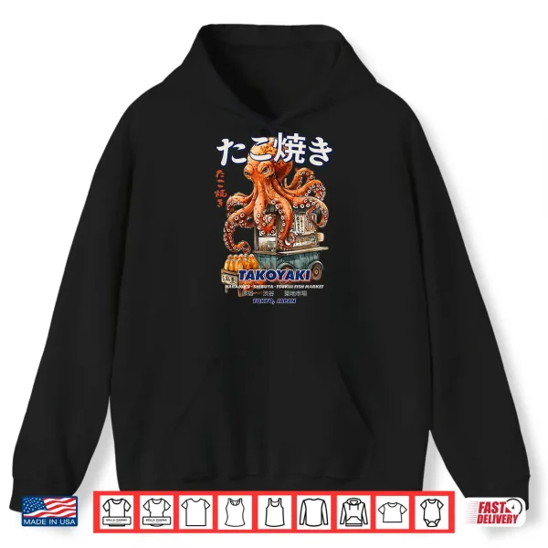 Hoodie Japanese Octopus Harajuku Anime Manga Y2K Streetwear Graphic Shirt
