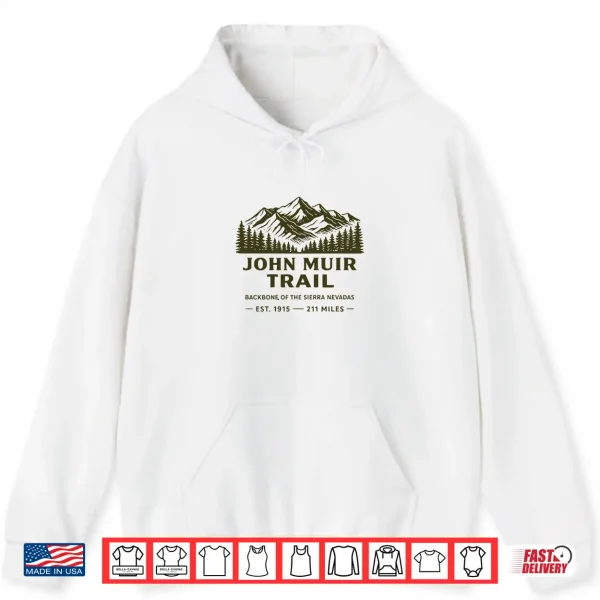 Hoodie John Muir Trail Outdoor Graphic California Hiking John Muir Premium Tri Blend Shirt