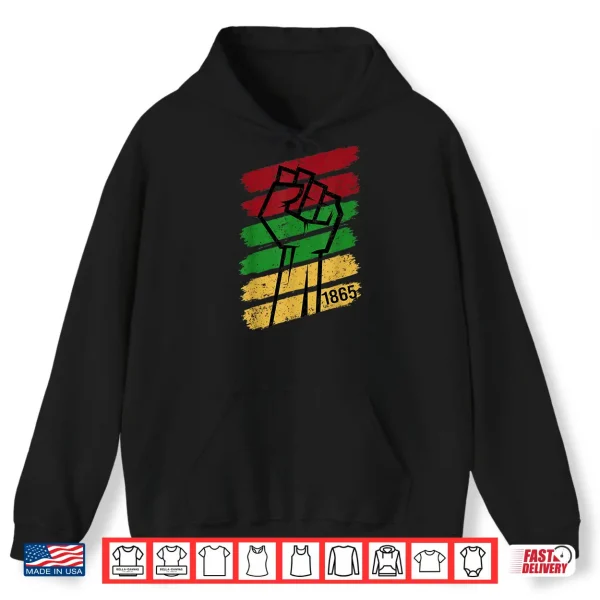 Hoodie Juneteenth 1865 Vintage Men Women Boys Girls Kids Toddler Shirt