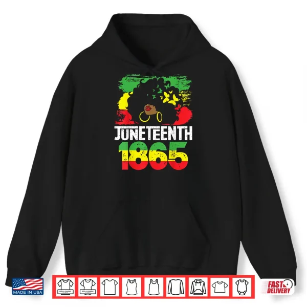 Hoodie Juneteenth Is My Independence Day Black Women Black Pride Shirt