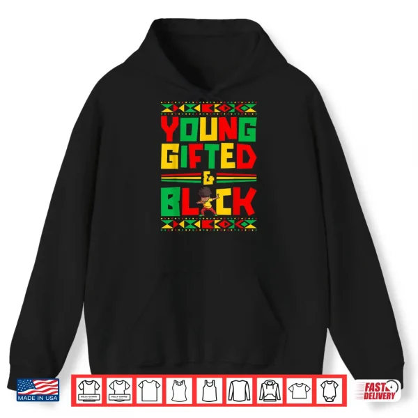 Hoodie Juneteenth Young Black Boy African American History Boy Shirt