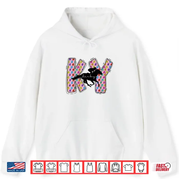 Hoodie KY Derby Day Talk Derby to Me Funny Horse Racing Lover Shirt