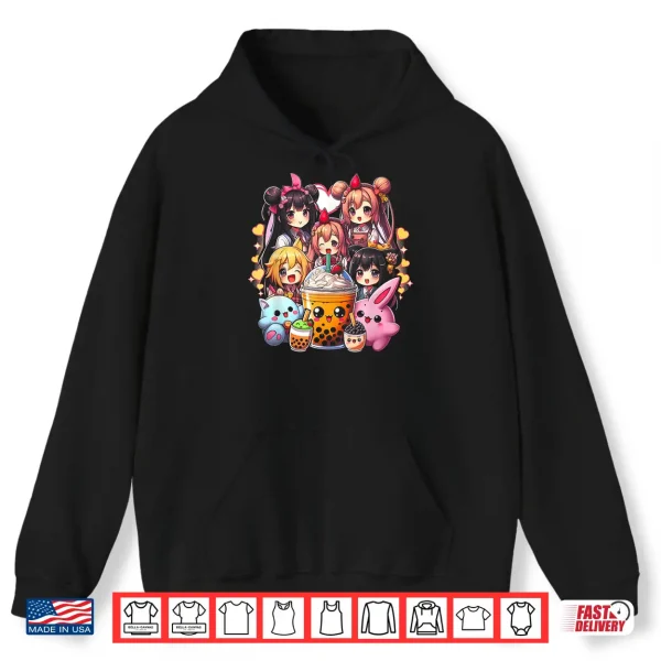 Hoodie Kawaii Meme Japan Anime Bubble Tea Boba Tea Lover Japanese Shirt