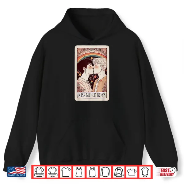 Kiss More Boys Gay Kissing For Gay Pride Month Shirt 1 Hoodie Kiss More Boys Gay Kissing for Gay Pride Month Shirt