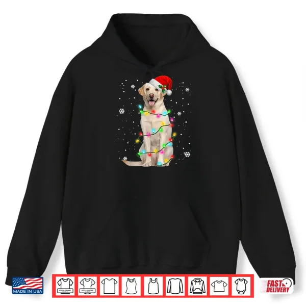 Hoodie Labrador Retriever Dogs Tree Christmas Sweater Xmas Pet Dogs Shirt