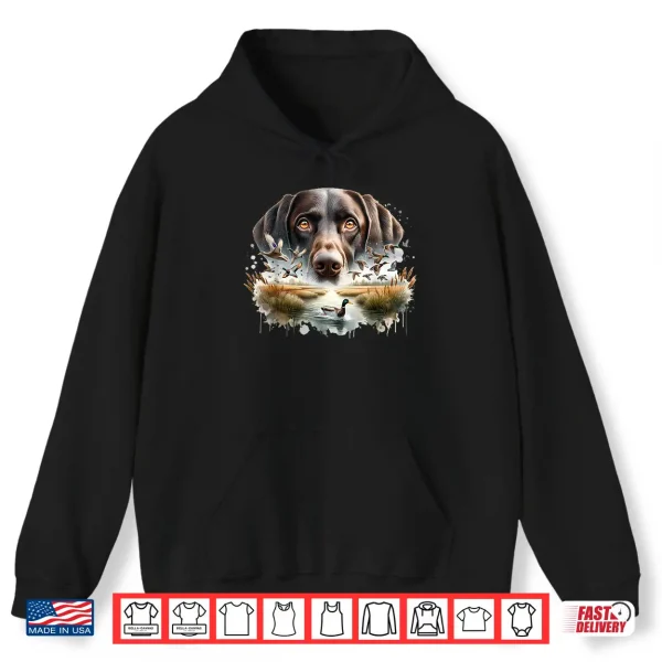 Hoodie Labrador Retriever with Mallard Ducks Hunting Duck Hunter Shirt