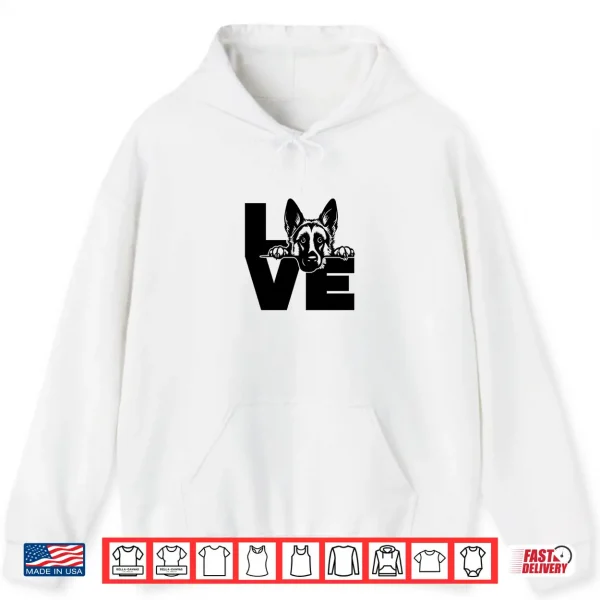 Hoodie Love German Shepherd Dog Shirt