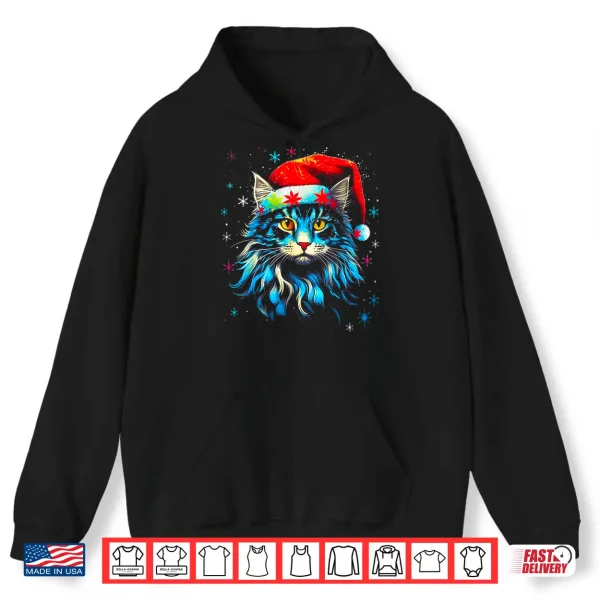 Hoodie Maine Coon Cat Christmas Shirt