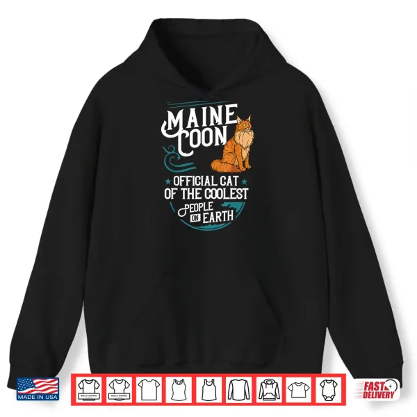 Hoodie Maine Coon Cat Gift Kitten Owner Lover Shirt
