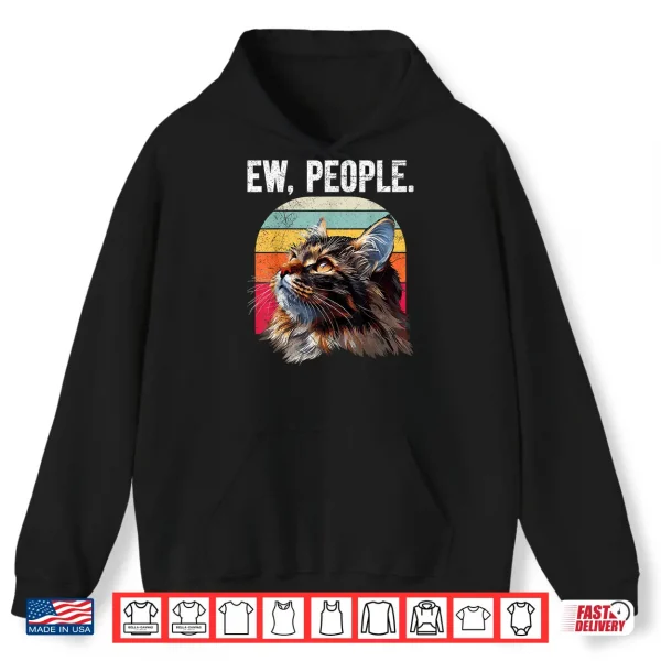 Hoodie Maine Coon EW. PEOPLE Maine Coon Vintage Cat Owner Shirt