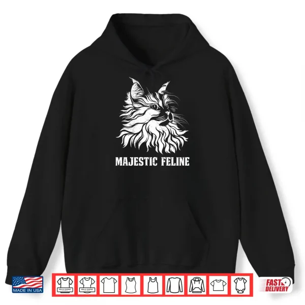Hoodie Maine Coon MAJESTIC FELINE Maine Coon Lovers Shirt