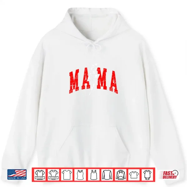 Hoodie Mama Lightning Funny Checkered Mom Women Mothers Day Shirt