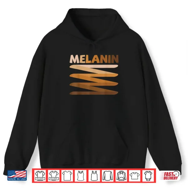 Hoodie Melanin Black Queen King African American Man Women Girl Shirt