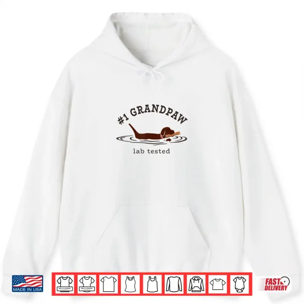 Hoodie Mens Lab Dad Chocolate Labrador Retriever Dog 1 Grandpaw Shirt
