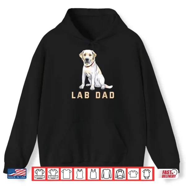 Hoodie Mens Lab Dad Yellow Labrador Retriever Shirt For Men Shirt