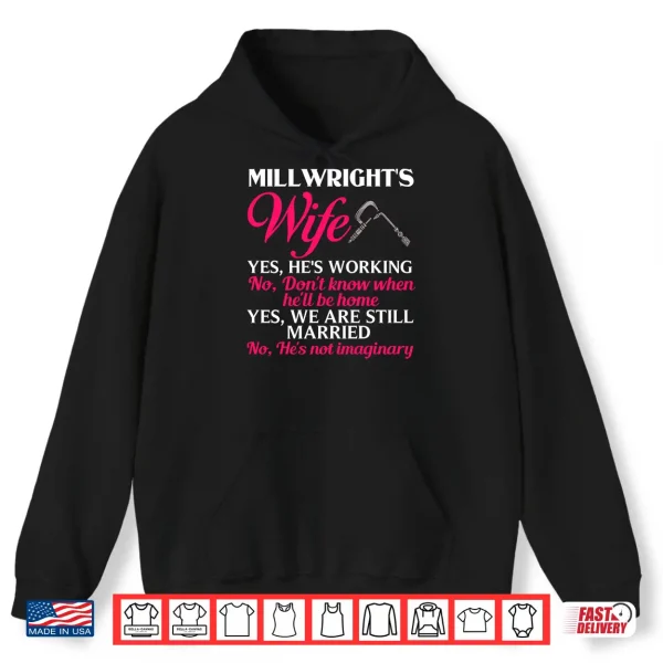 Mens Millwright Wife Training Industrial Mechanic Welding Tools Performance Shirt 1 Hoodie Mens Millwright Wife Training Industrial Mechanic Welding Tools Performance Shirt