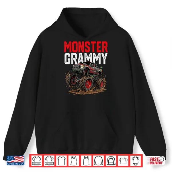 Hoodie Monster Grammy Monster Truck Mothers Day Family Matching Shirt