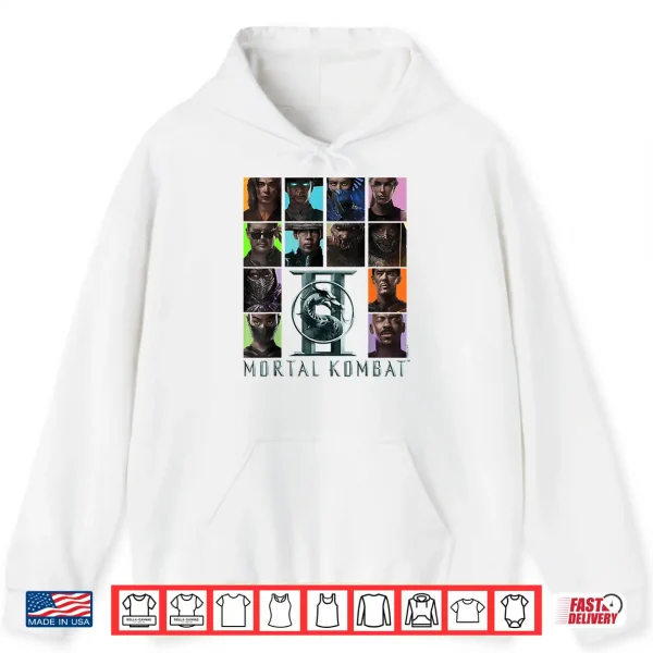 Hoodie Mortal Kombat 2 Character Squares Shirt